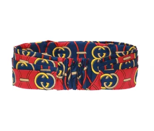 Gucci Silk GG Giwy Headband in Red