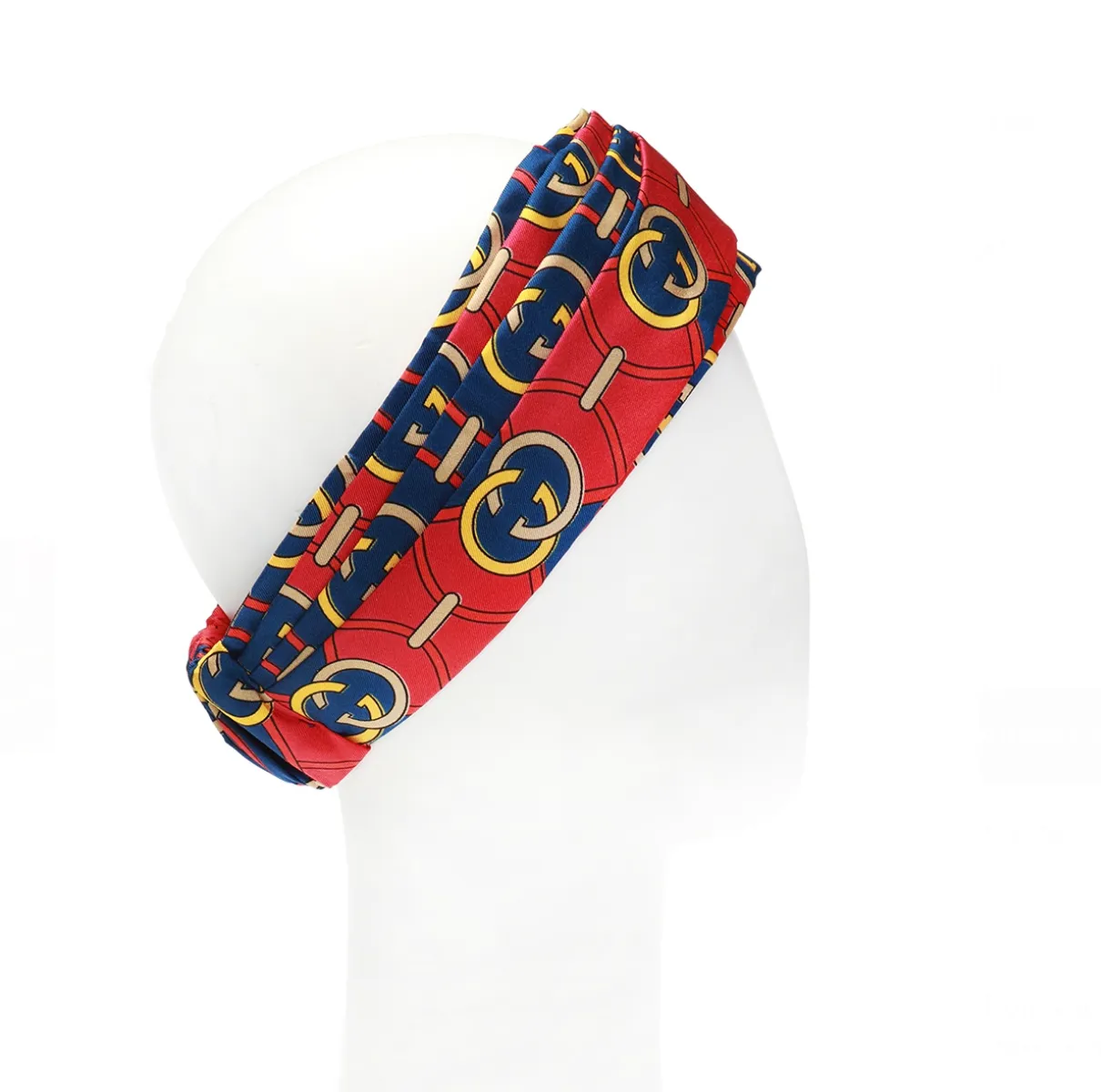 Gucci Silk GG Giwy Headband in Red