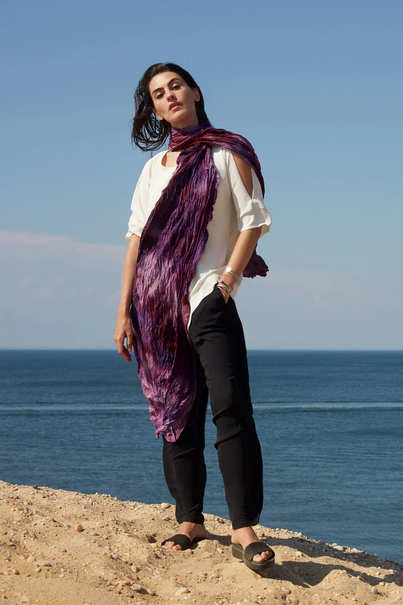 Hand-Painted One-Off San Benedetto Scarf