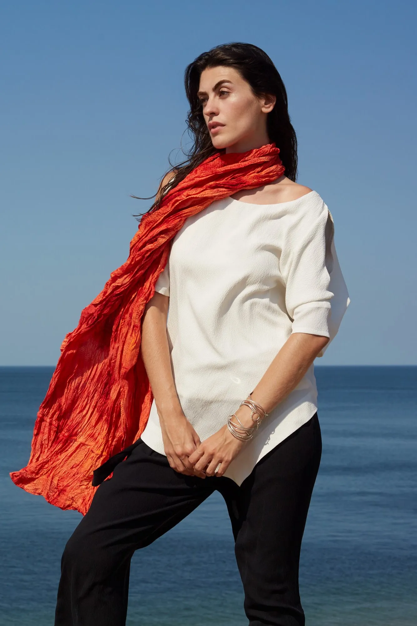Hand-Painted One-Off San Benedetto Scarf
