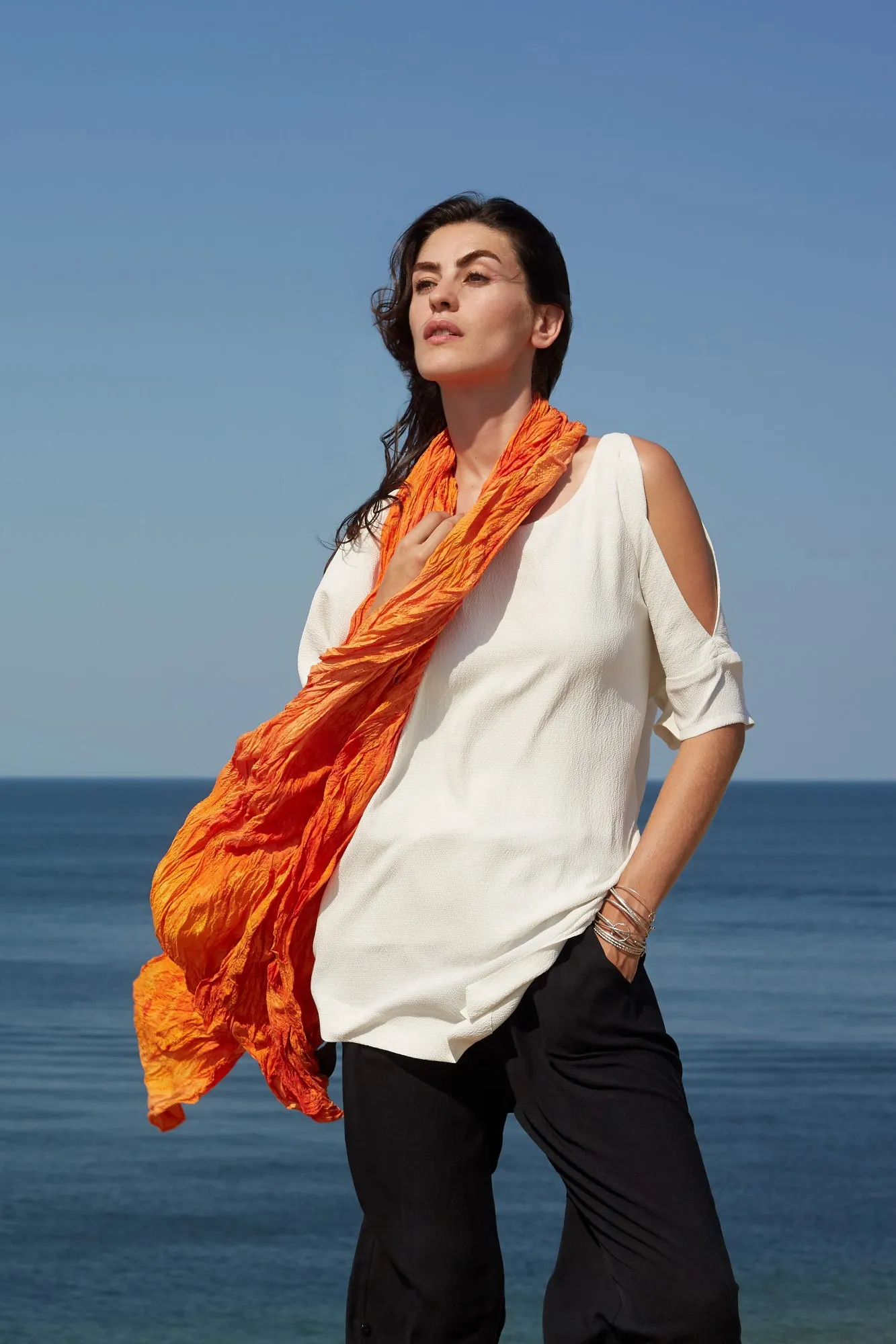 Hand-Painted One-Off San Benedetto Scarf