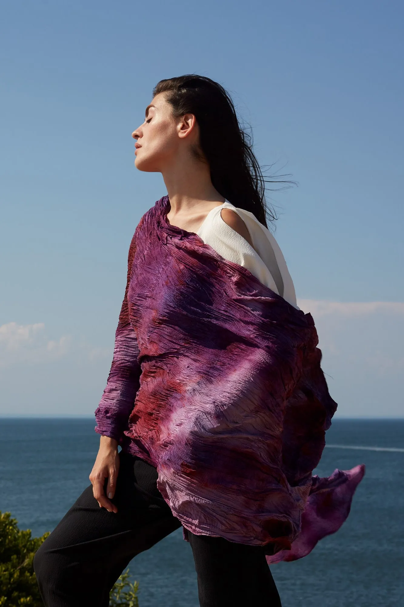 Hand-Painted One-Off San Benedetto Scarf