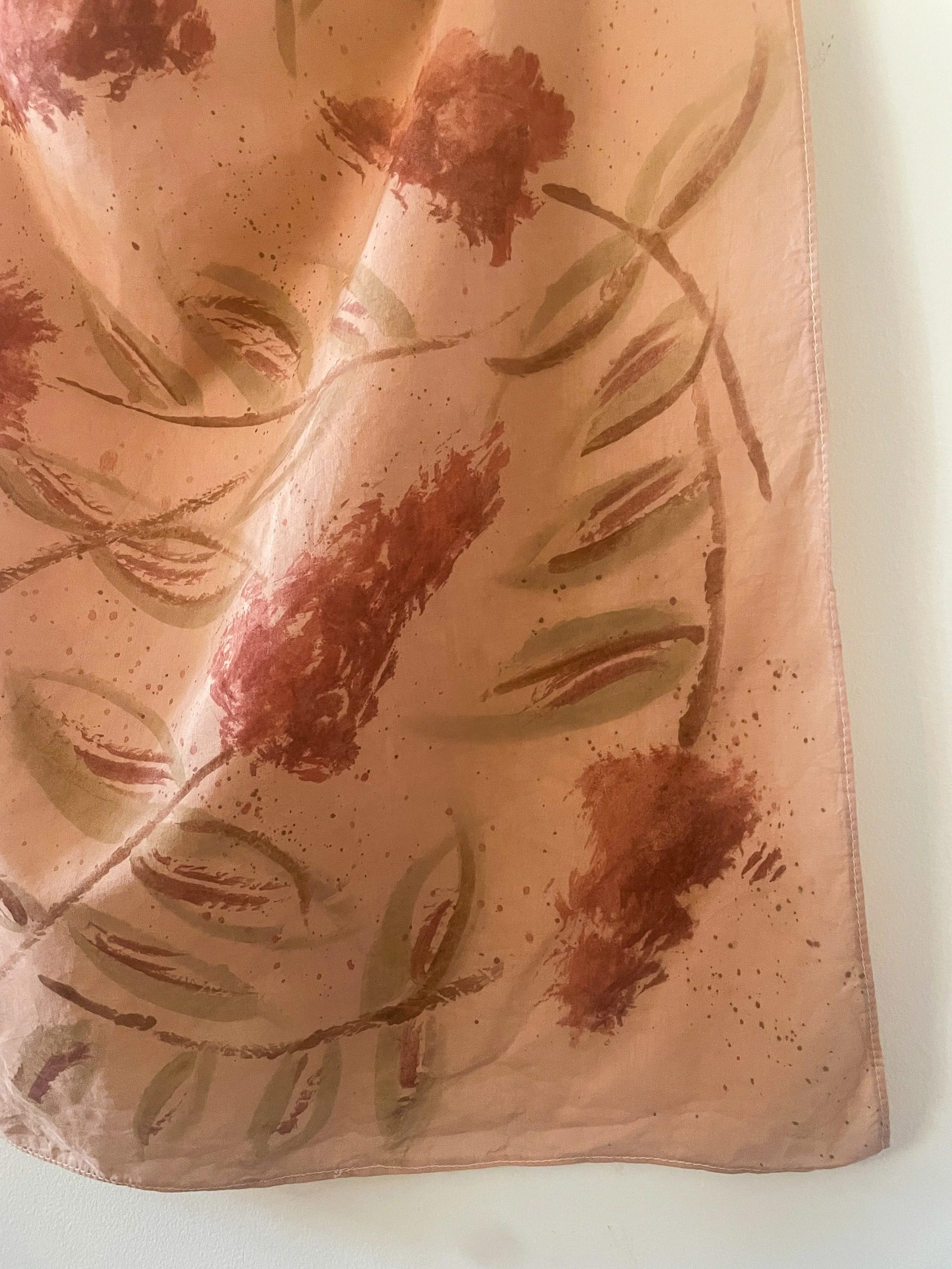 Hand-Painted Scarves - Sumac Berries