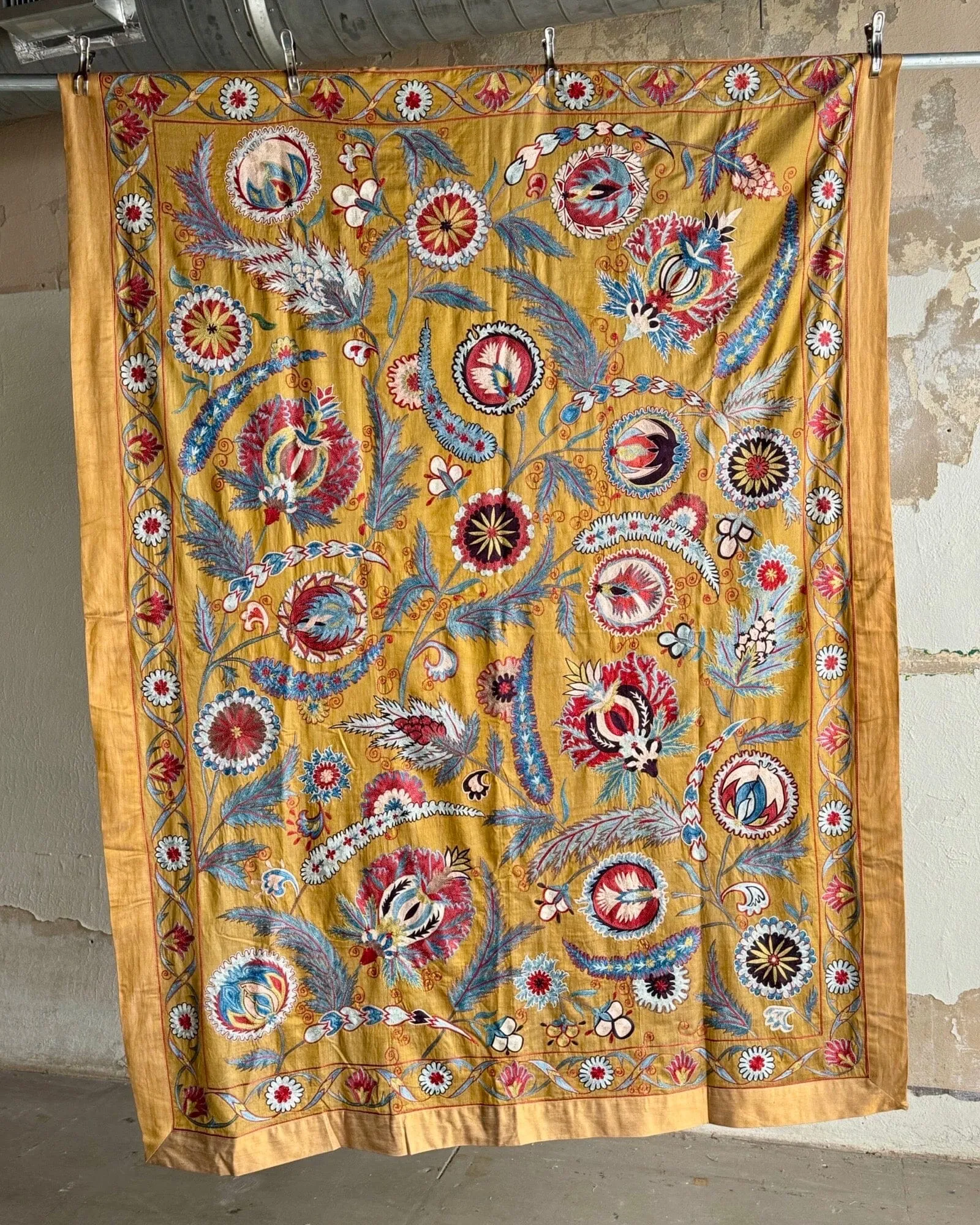 Hand Stitched Suzani (CSSU088224 |  63 x 87")