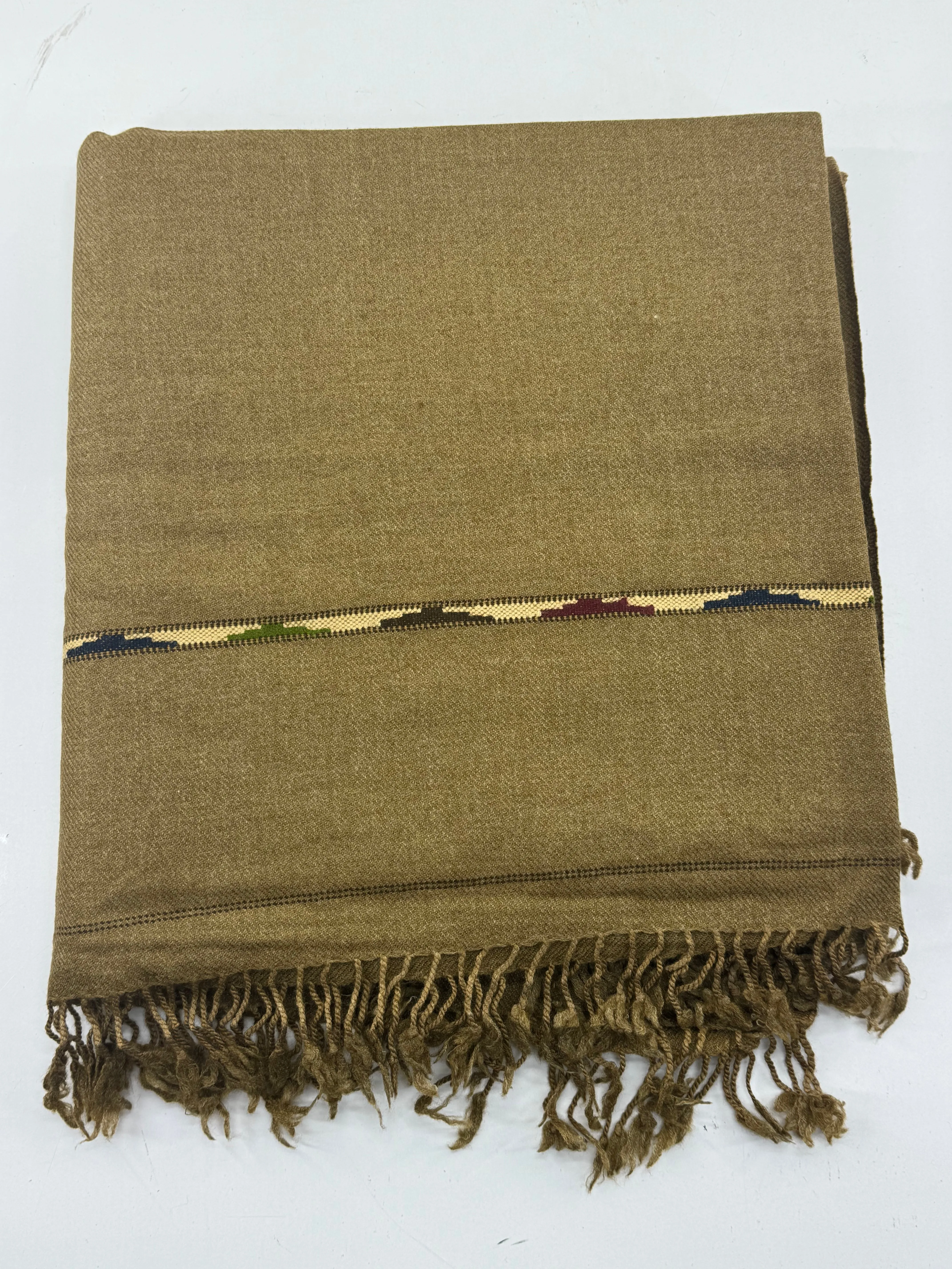 Handmade Sawt Woolen Shawls (Brown)