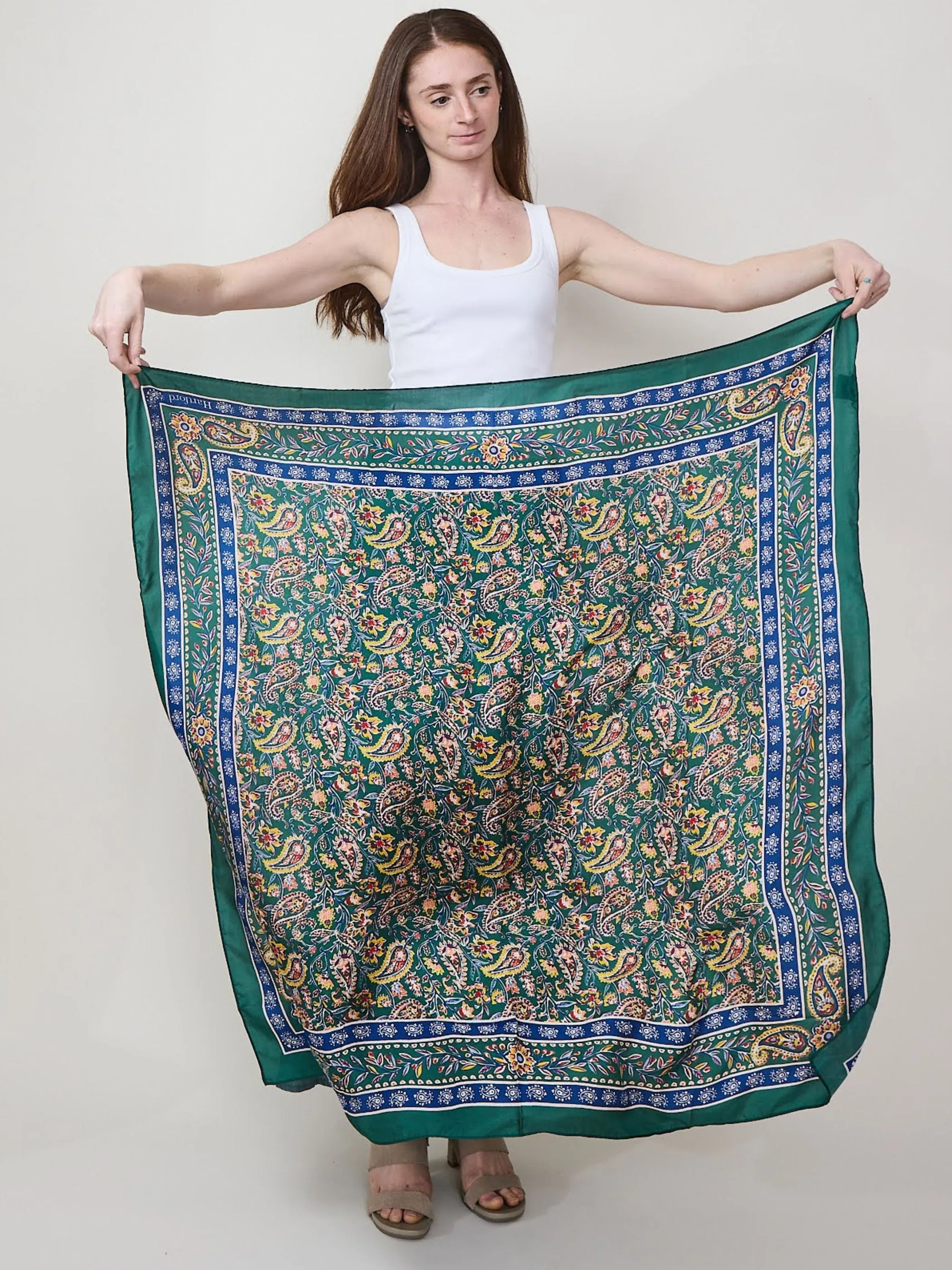 Hartford Silk Bandana, green