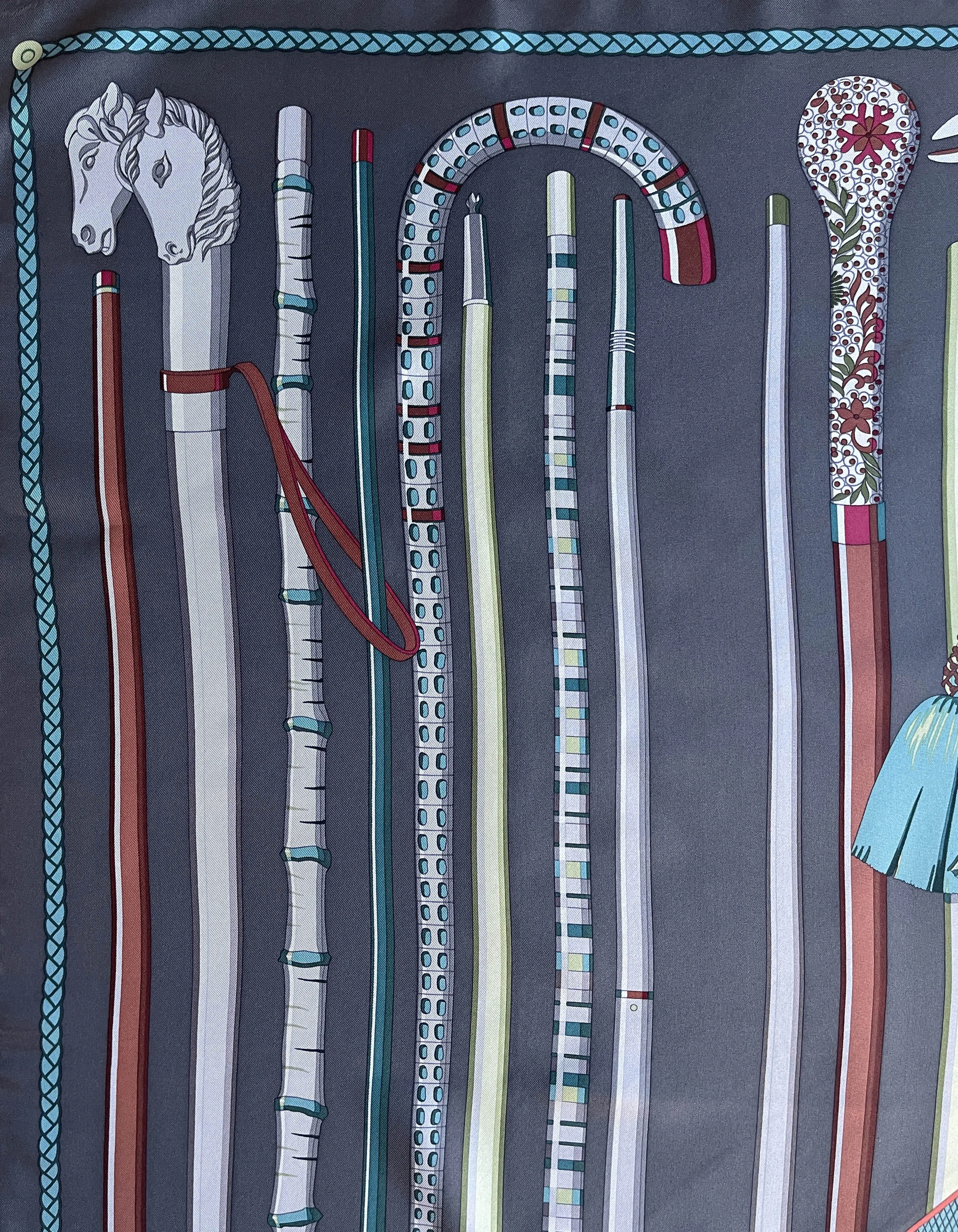 Hermes Cannes Et Cannes Scarf 90cm Silk Scarf