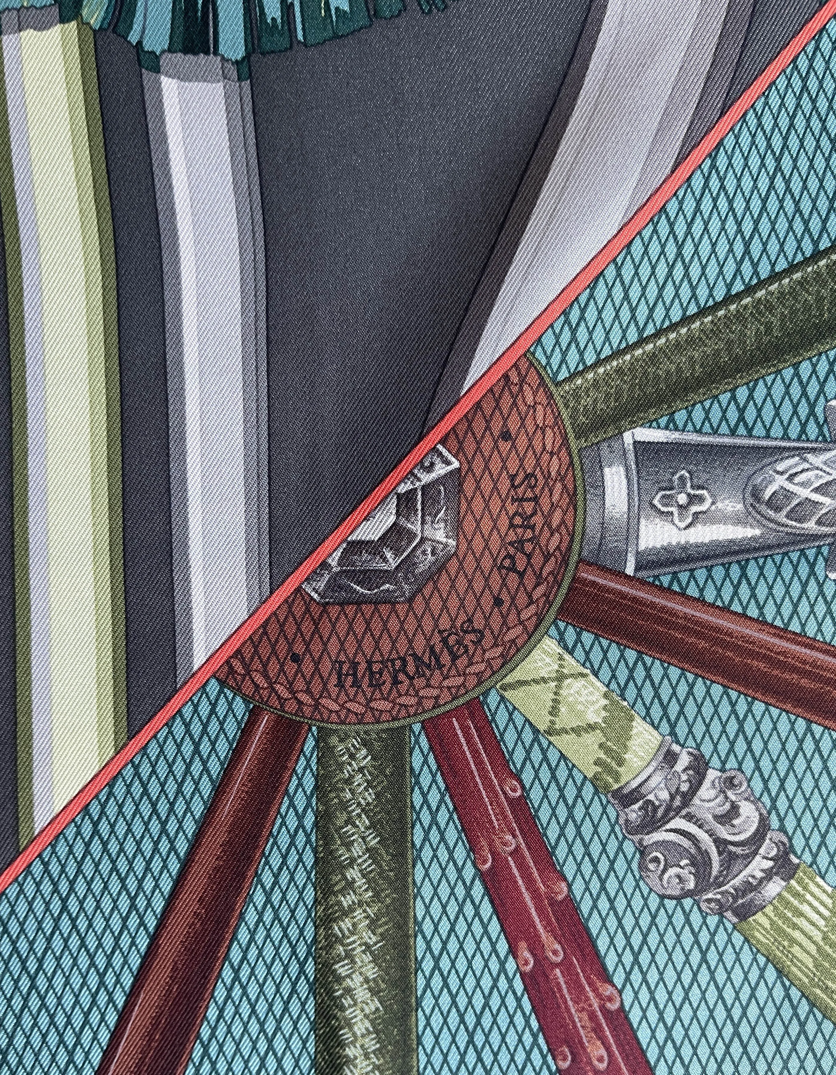 Hermes Cannes Et Cannes Scarf 90cm Silk Scarf
