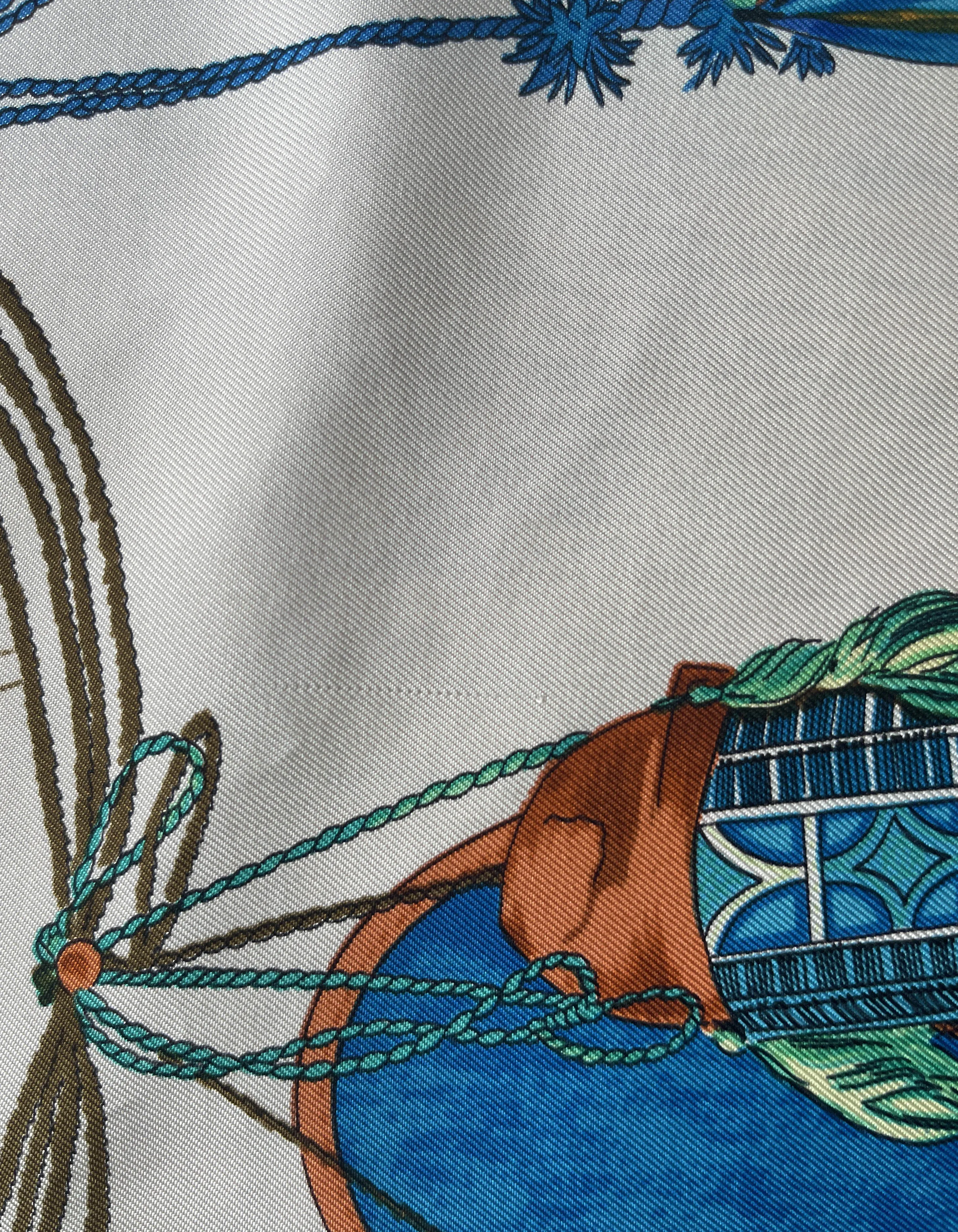 Hermes Cuirs du Desert 90cm Silk Scarf