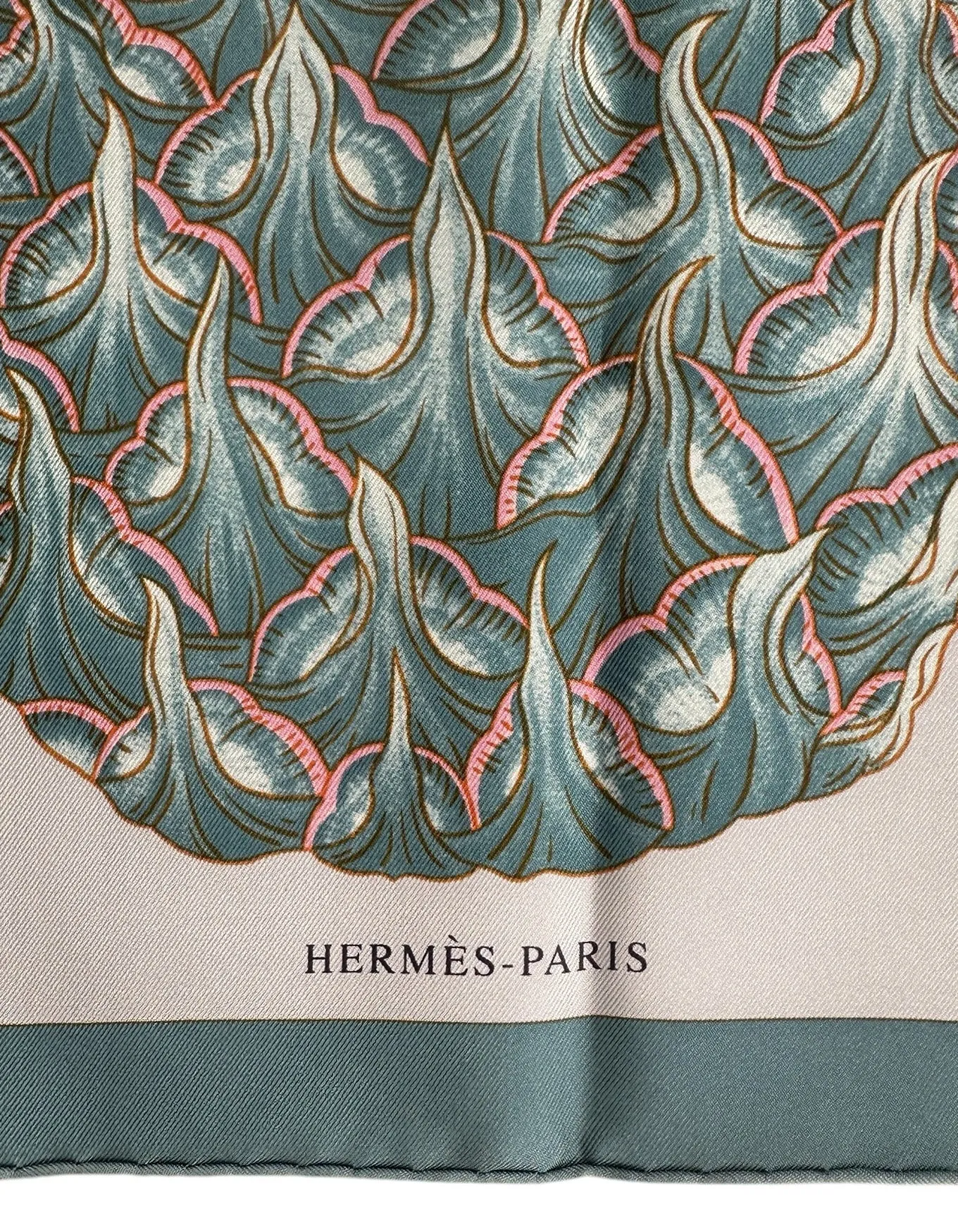 Hermes NEW Index Bromeliaceae 90cm Silk Scarf