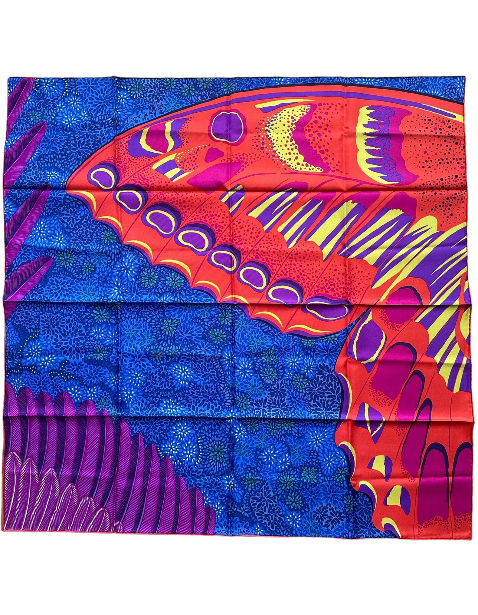 Hermes NEW L'esprit de la Foret 90cm Silk Scarf