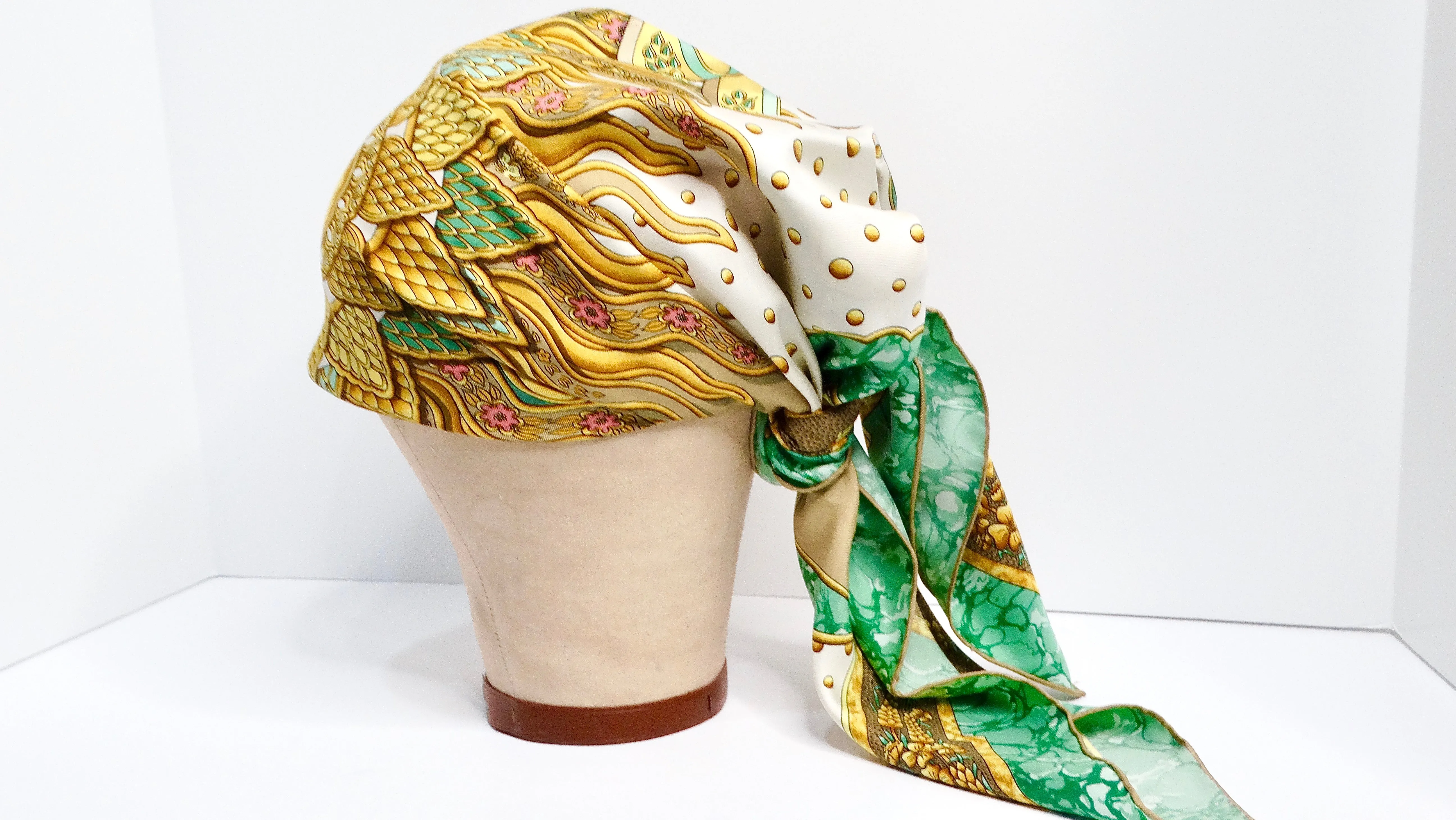 Hermes "Carpe Diem" Sun Motif Silk Scarf