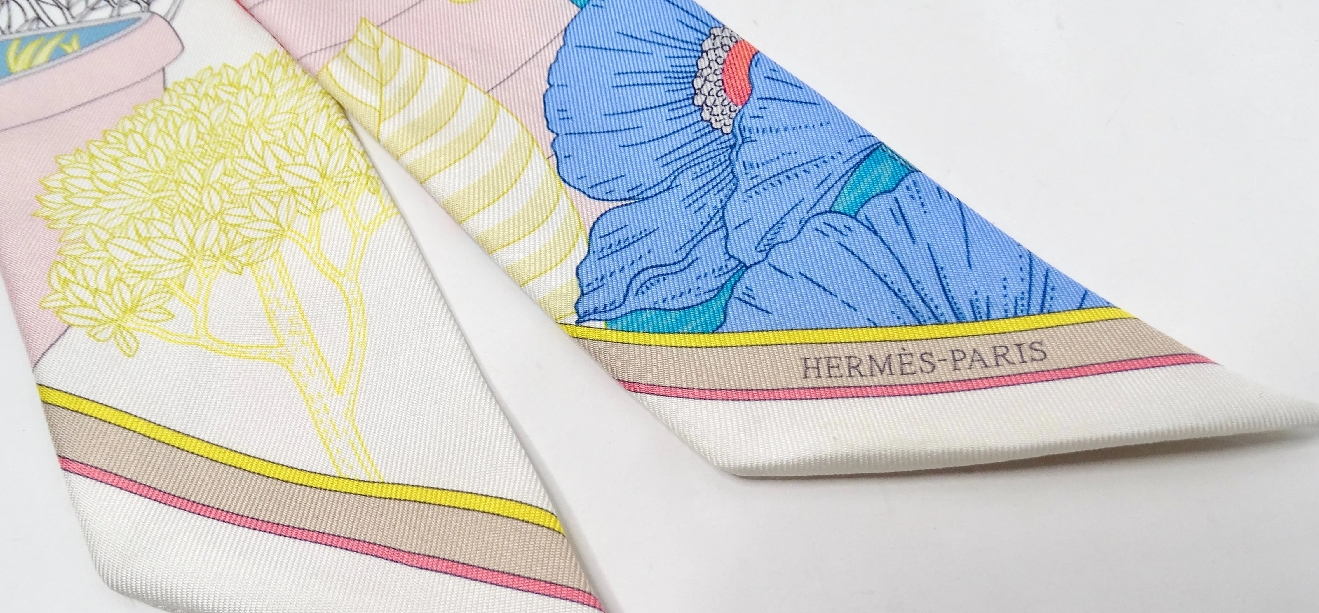 Hermes "Precious Paradise" Multicolor Exotic Animal Print Silk Scarf