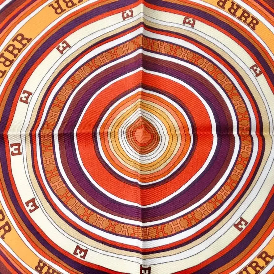 Hermes Rouge Tohu Bohu Twill Gavroche Pocket Scarf