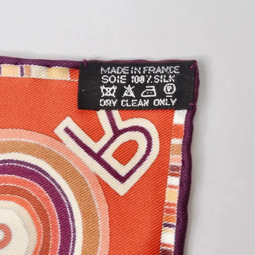 Hermes Rouge Tohu Bohu Twill Gavroche Pocket Scarf