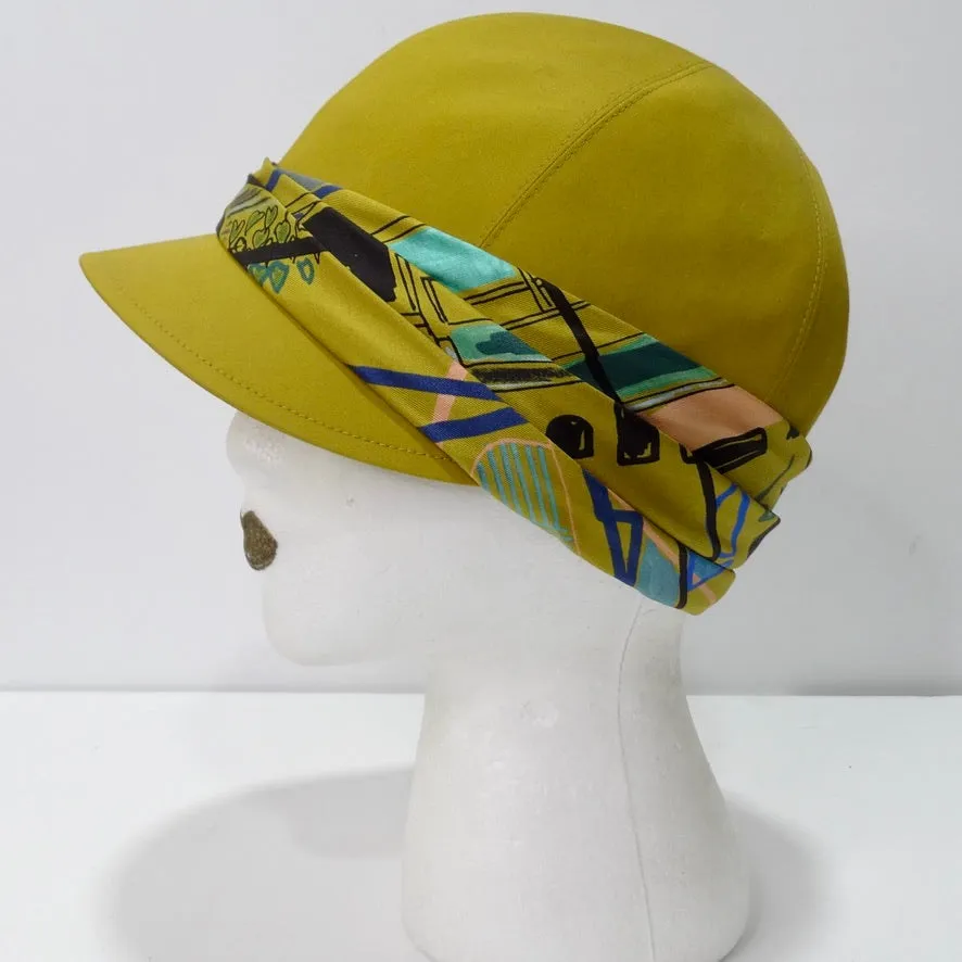 Hermes Silk Printed Cap