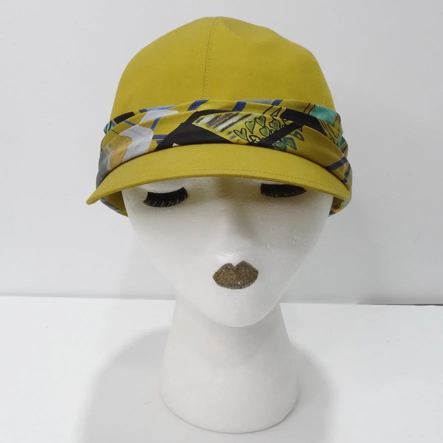 Hermes Silk Printed Cap