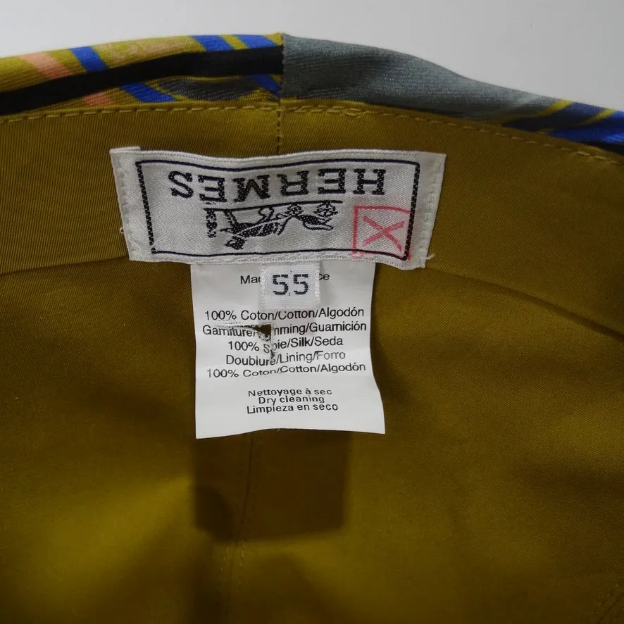 Hermes Silk Printed Cap