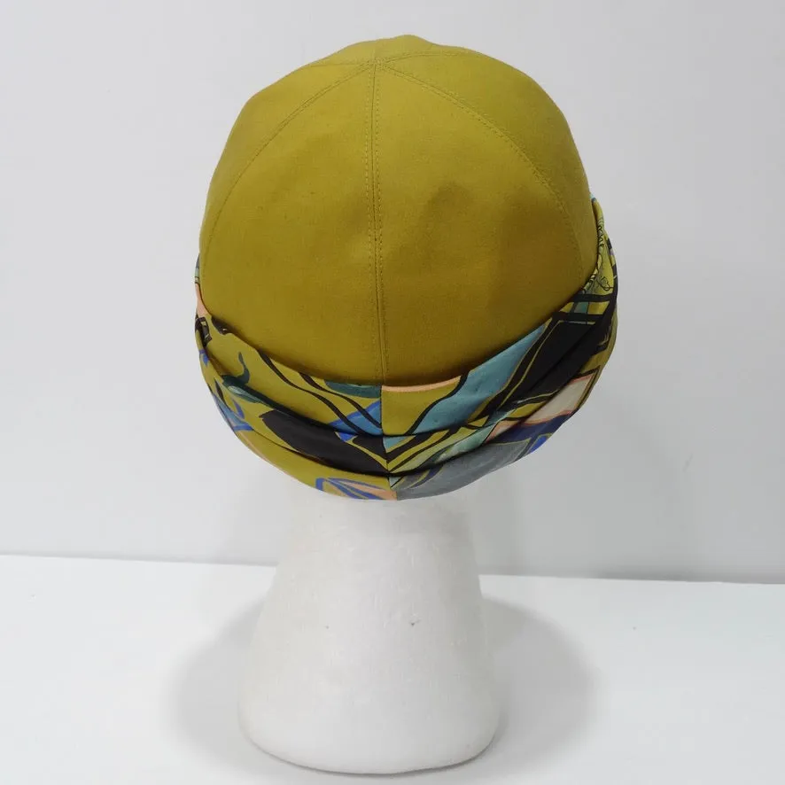 Hermes Silk Printed Cap