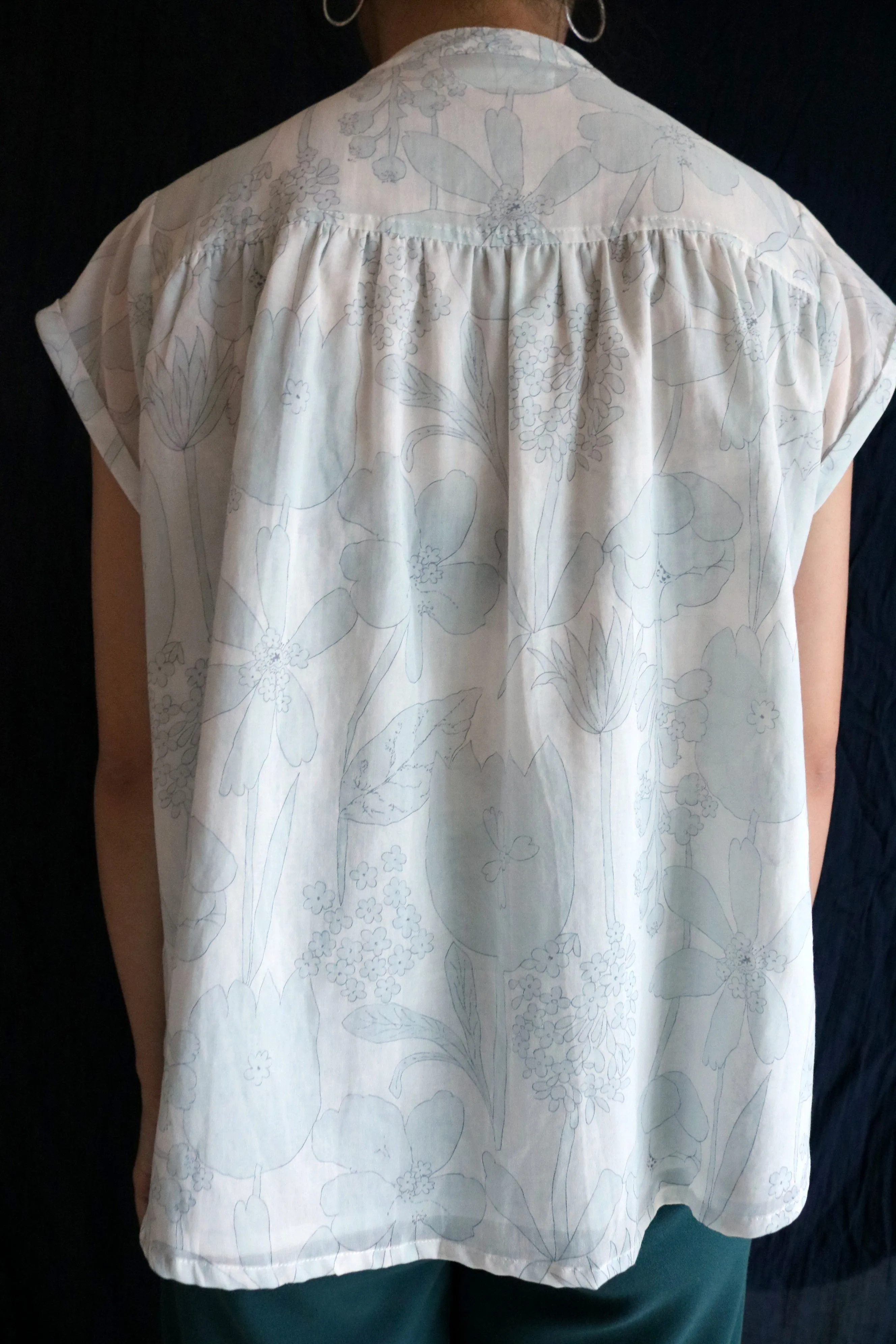 Hikari blouse (made with Japanese-made fabric,limited-edition.)-sold out