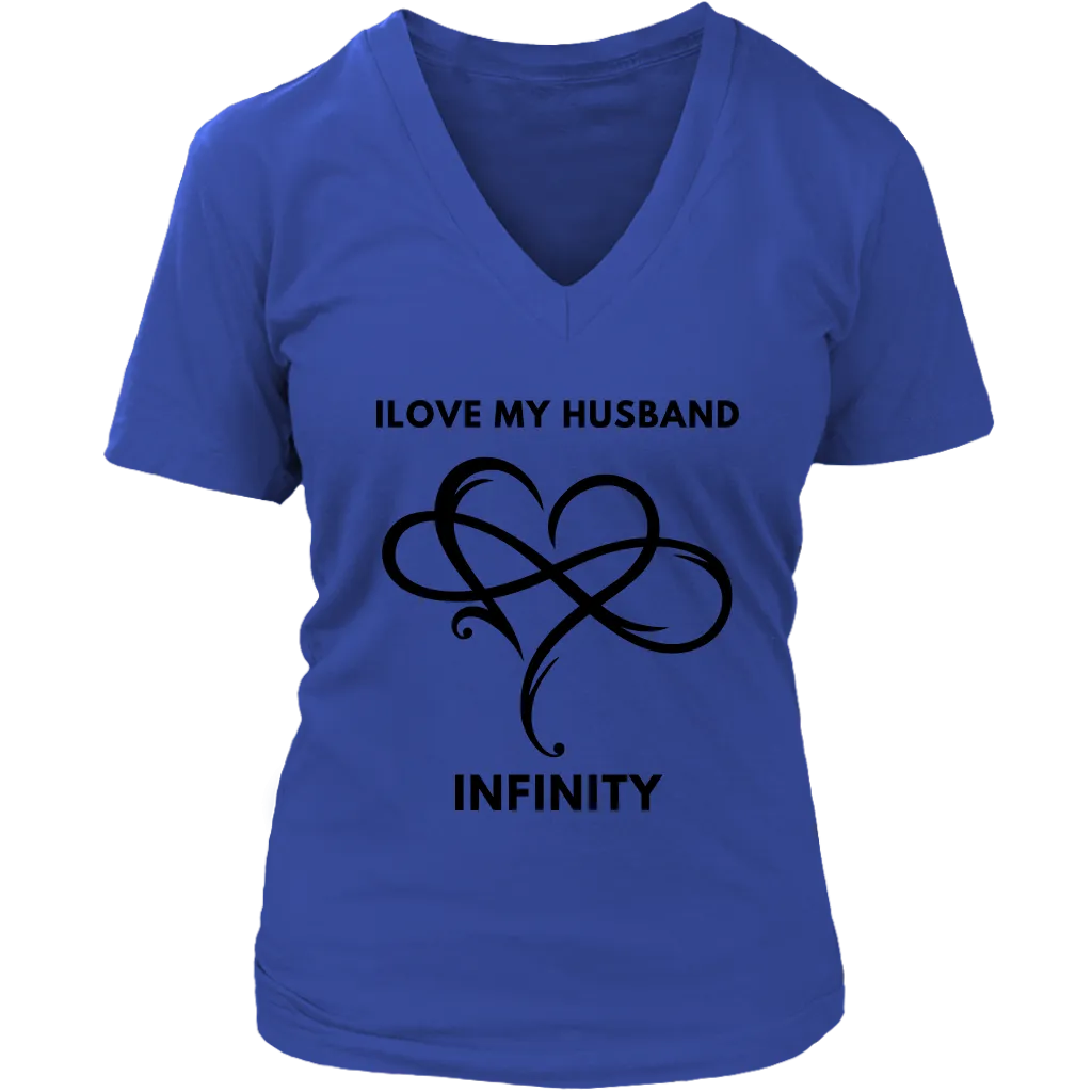 I Love My Husband Infinity Valentines Day Short Sleeve T-Shirt