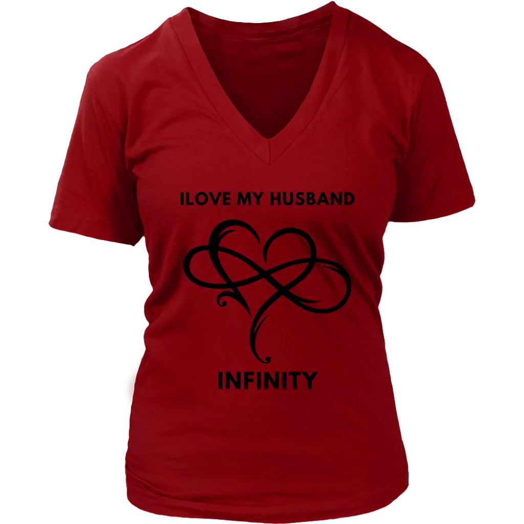 I Love My Husband Infinity Valentines Day Short Sleeve T-Shirt