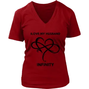 I Love My Husband Infinity Valentines Day Short Sleeve T-Shirt