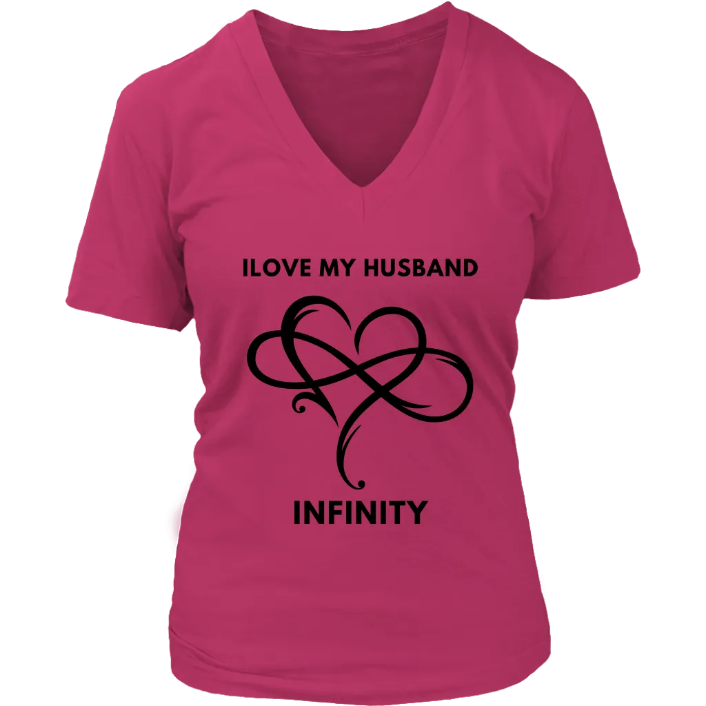 I Love My Husband Infinity Valentines Day Short Sleeve T-Shirt