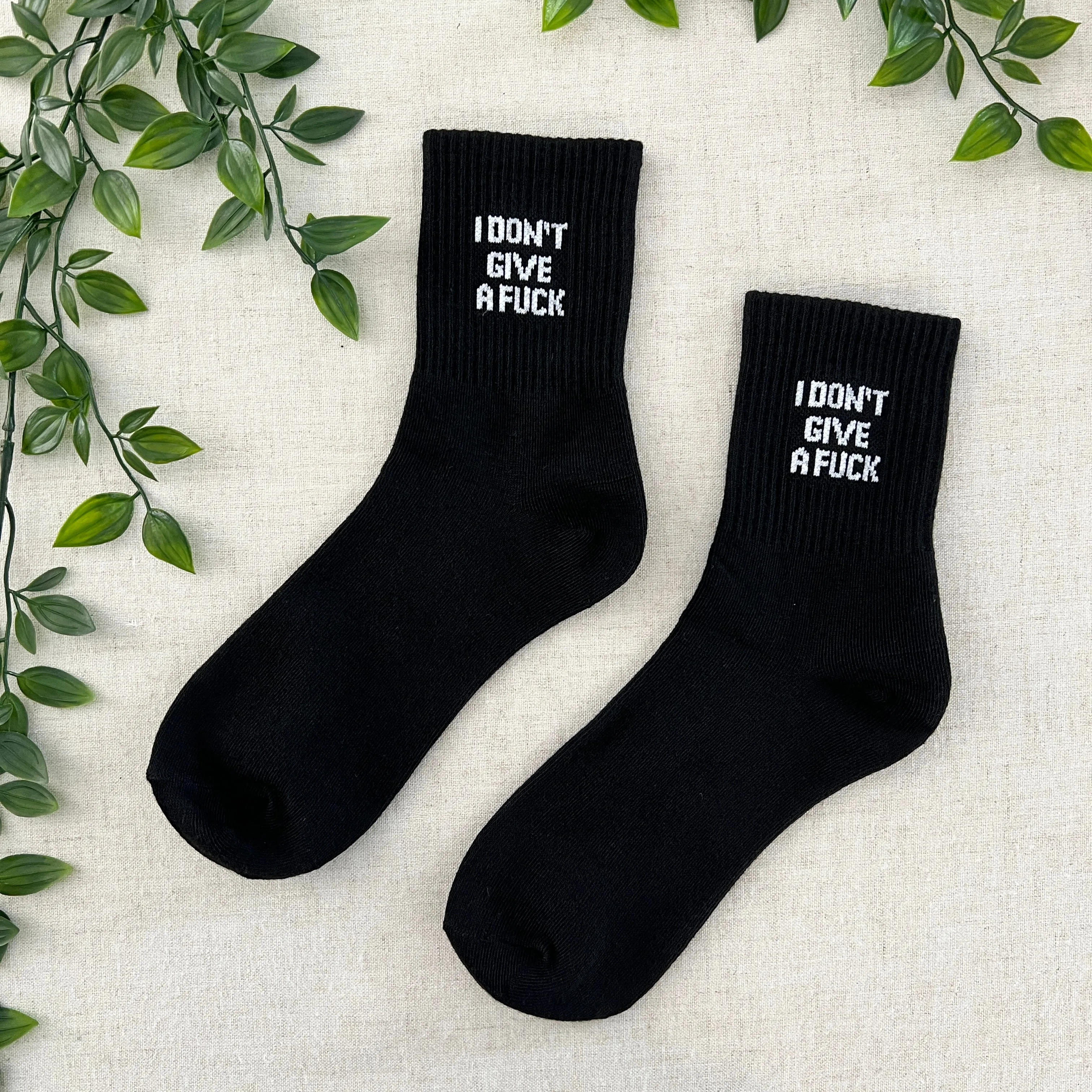 IDGAF Socks - Black