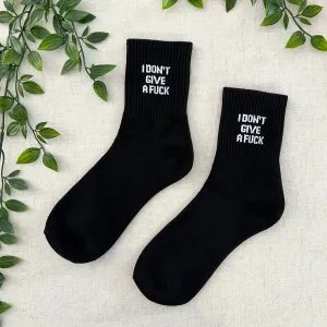 IDGAF Socks - Black