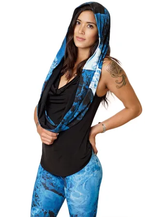 Infinity Scarf-Printed Fashion & Nature Clothing- Ocean Print-Kamchatka