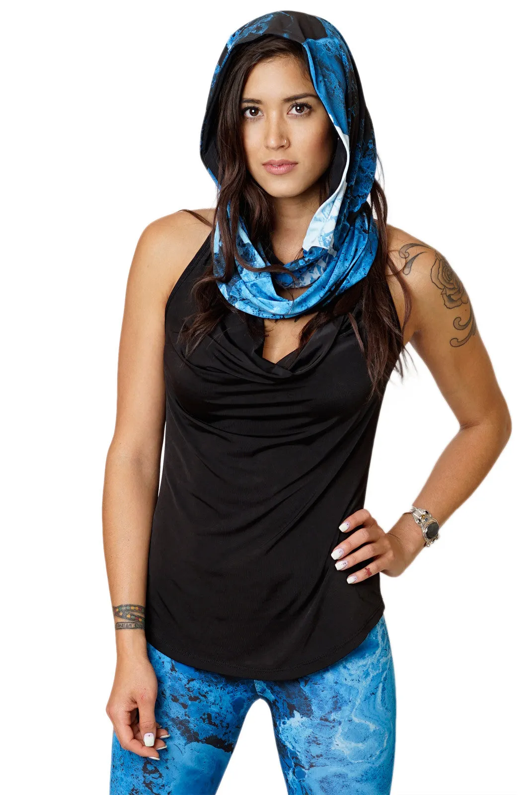 Infinity Scarf-Printed Fashion & Nature Clothing- Ocean Print-Kamchatka