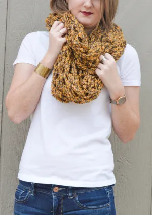 Infinity Scarf "Golden Mist"