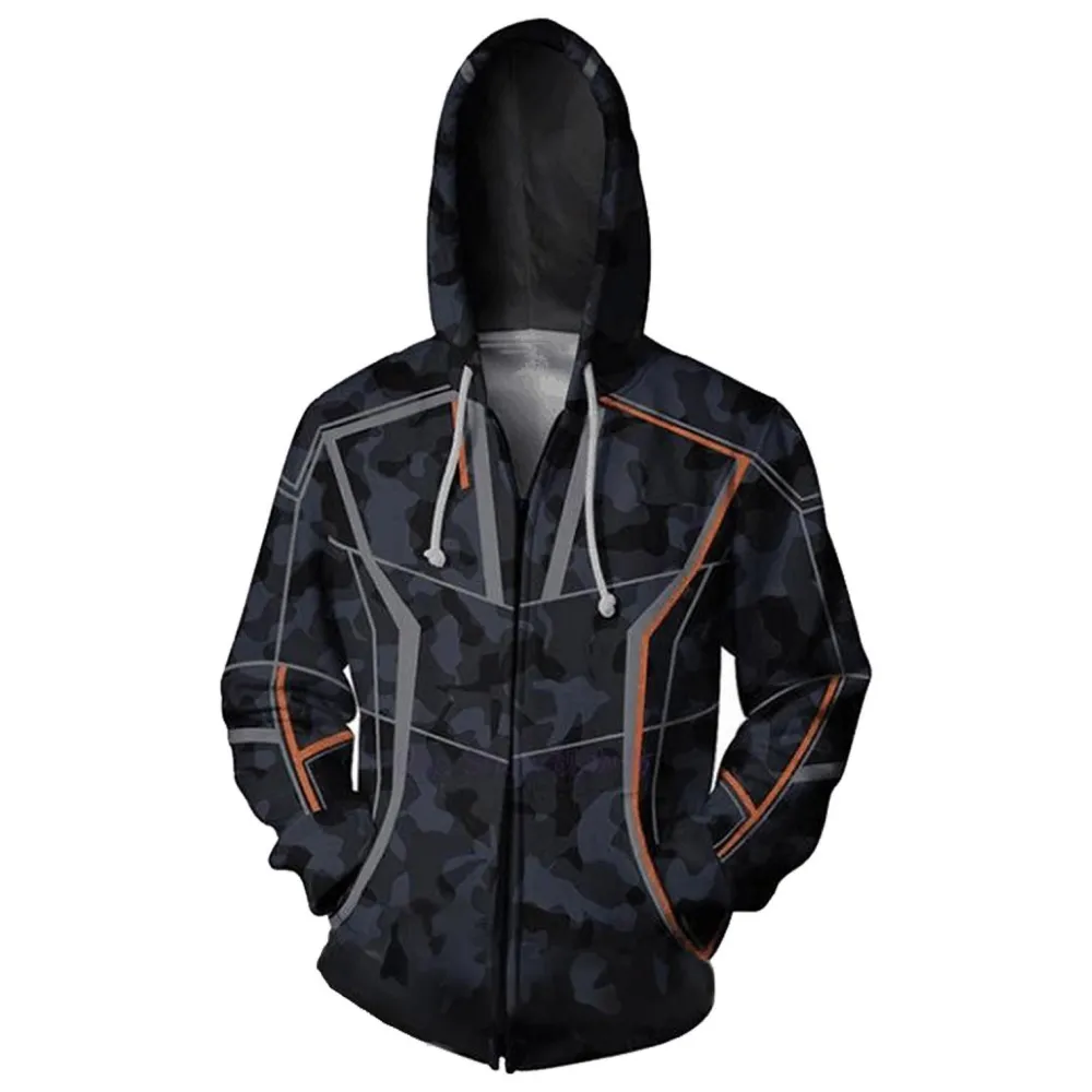 Infinity War Iron Man Robert Downey Jr Zipper Hoodie Sweatshirt Jacket Men