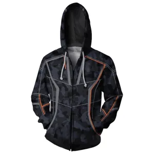 Infinity War Iron Man Robert Downey Jr Zipper Hoodie Sweatshirt Jacket Men