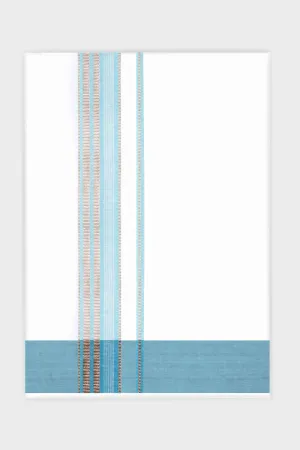 Infinity Yadav - Sky Blue Smooth Cotton Double Layered Dhoti With Fancy Borders | Uathayam