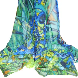 Iris Field Cupro Scarf