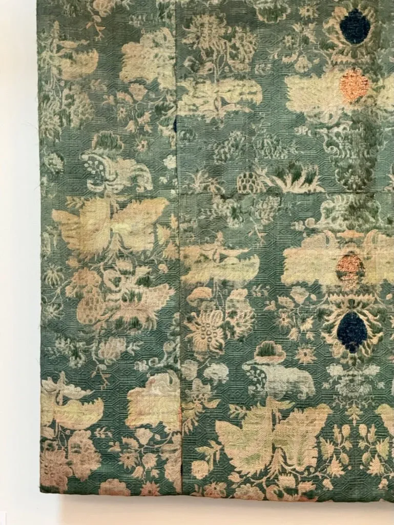 Italian 17th Century Silk Lampas Panel