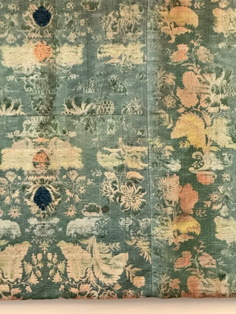 Italian 17th Century Silk Lampas Panel