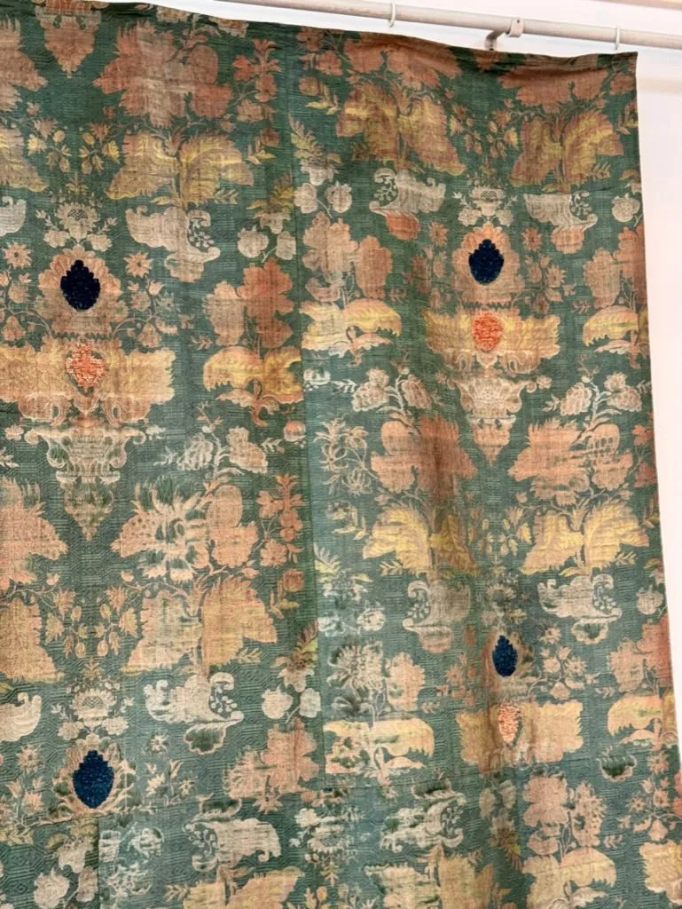 Italian 17th Century Silk Lampas Panel