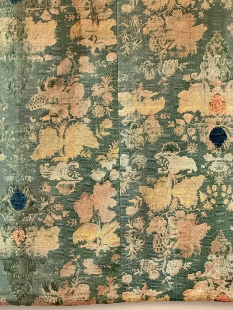 Italian 17th Century Silk Lampas Panel