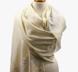 Ivory Embroidered Wrap