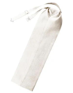 Ivory Faille Silk Ascot
