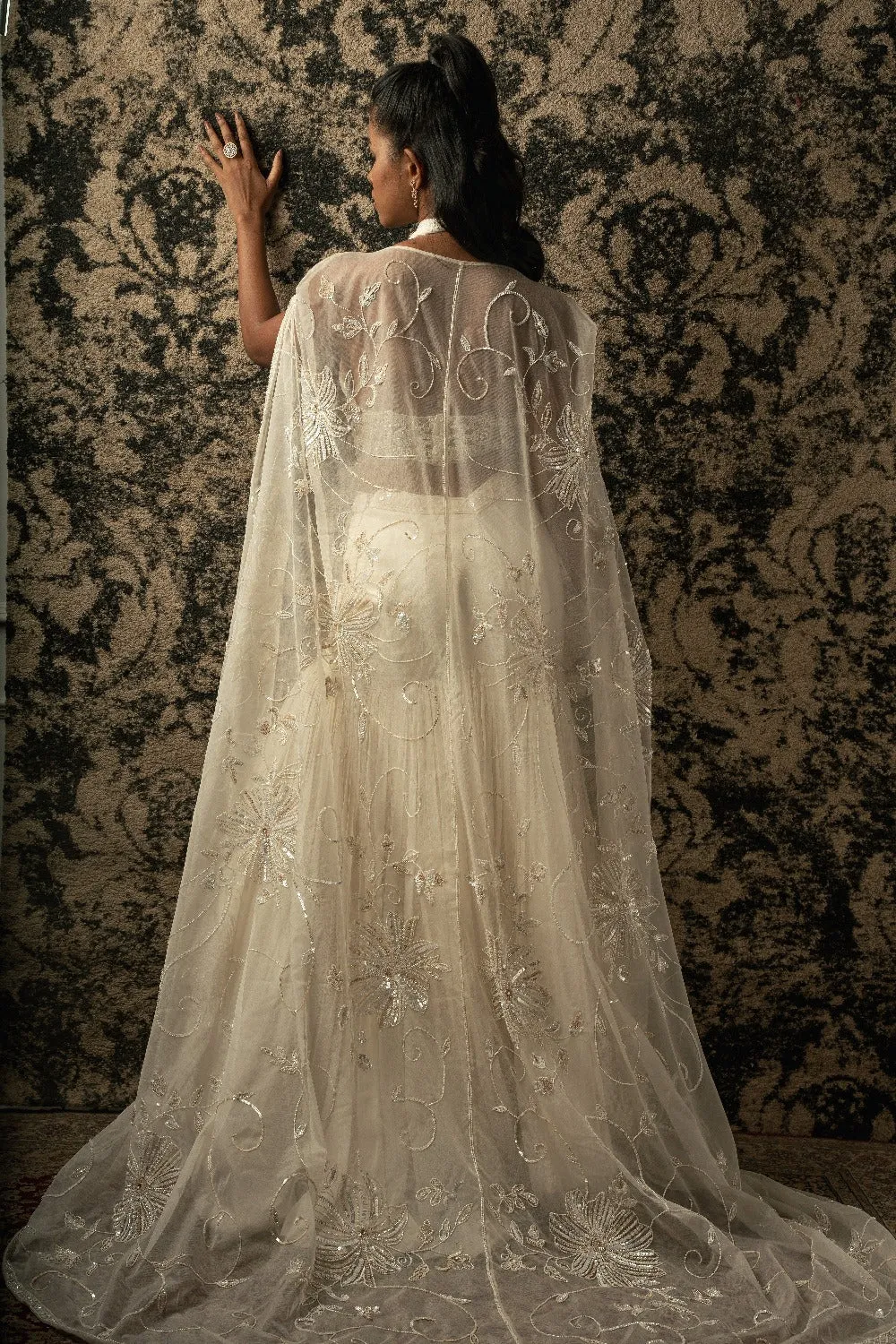 Ivory Halter Skirt Set