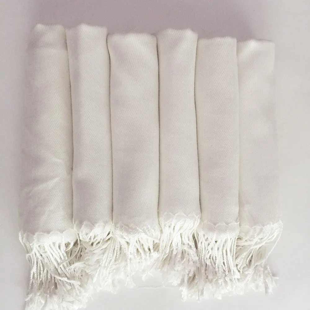 Ivory Pashmina Shawl