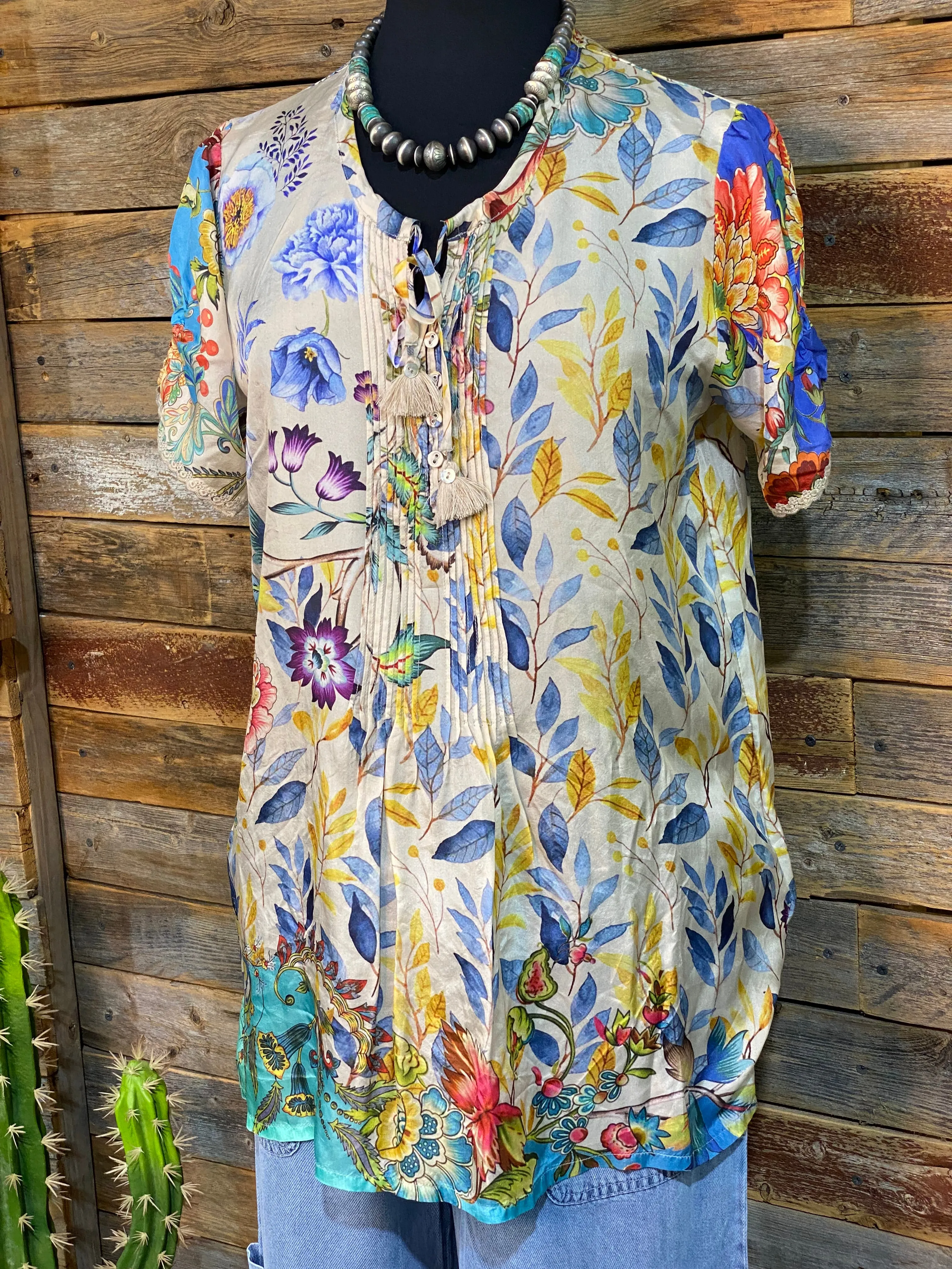 Johnny Was Blue Mai Tunic