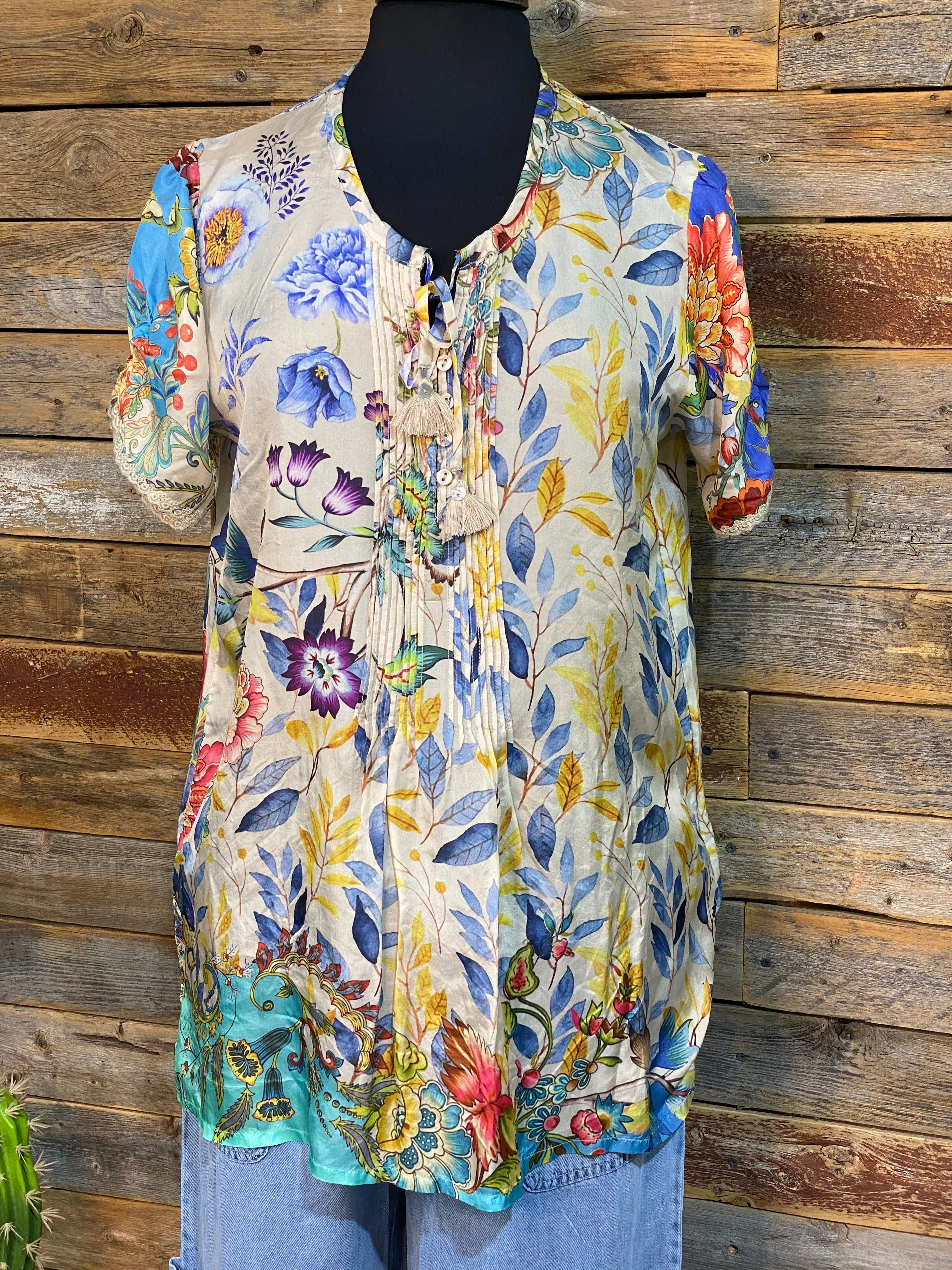Johnny Was Blue Mai Tunic