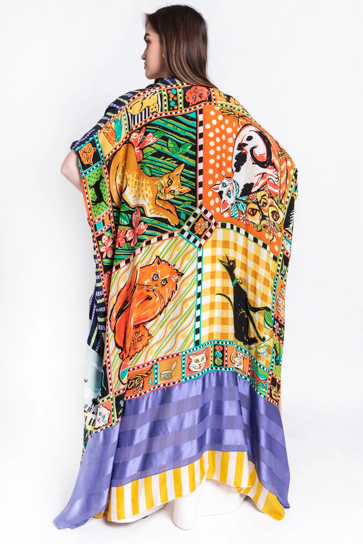 JOYS OF ANOTHER TIME Vintage Scarf Kimono