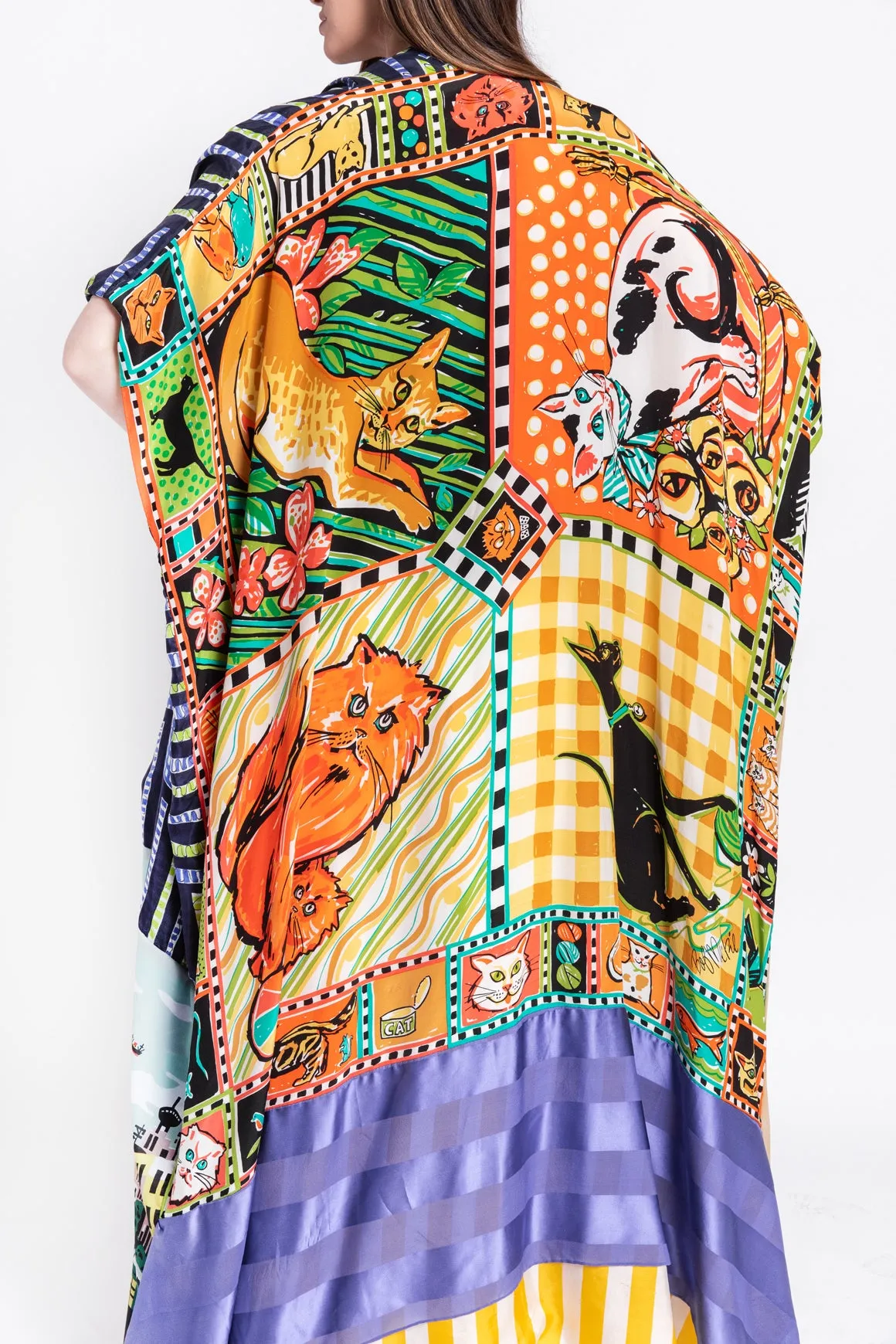 JOYS OF ANOTHER TIME Vintage Scarf Kimono