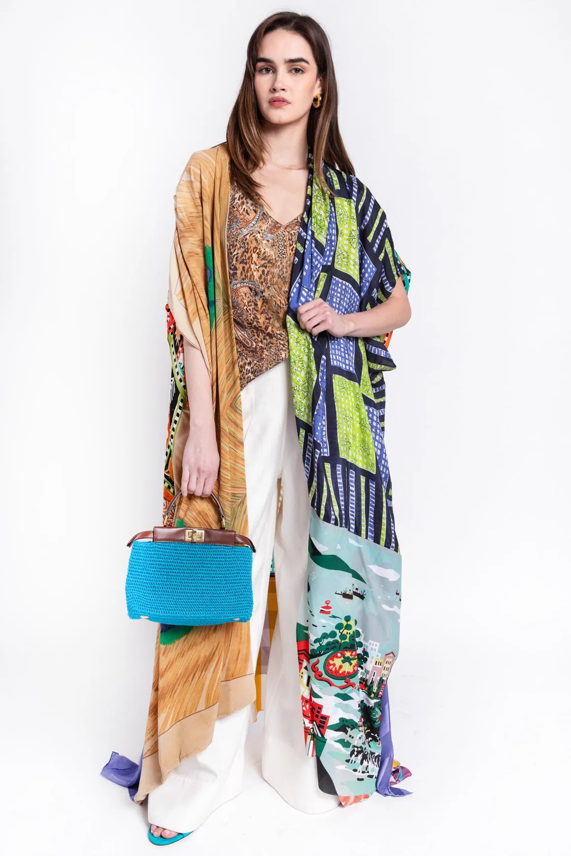 JOYS OF ANOTHER TIME Vintage Scarf Kimono